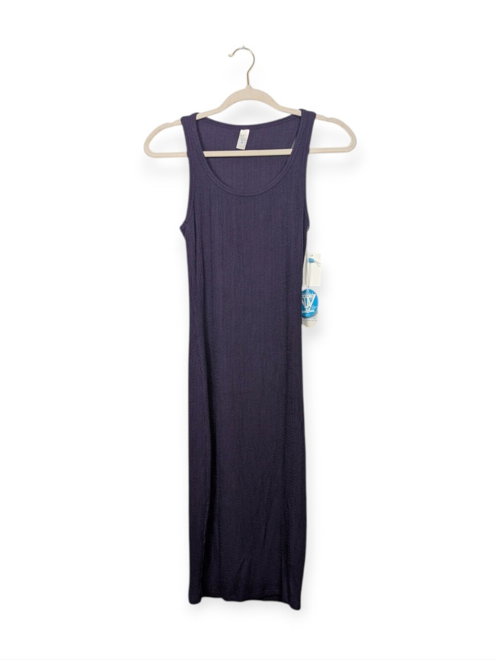 WET Swimwear Midi Dress M Eggplant Ribbed Coverup NWT